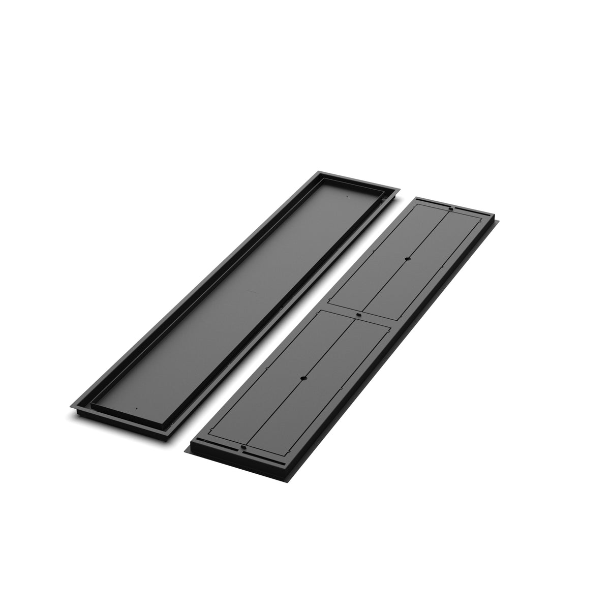 11x59 Classic floor register, front and back views side by side