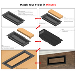 4x10 - Breeze Model - Drop-in Air Vent, Floor-Matching, All Metal, Air Vent Cover