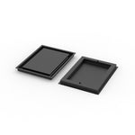 12x16 ZenFlow floor register, front and back view