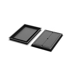 12x19 Classic floor register, front and back view