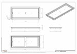 12x30 Flowmax Drop-in Air Vent, Flush Floor-Matching, All Metal, Floor Vent Cover (30x12)