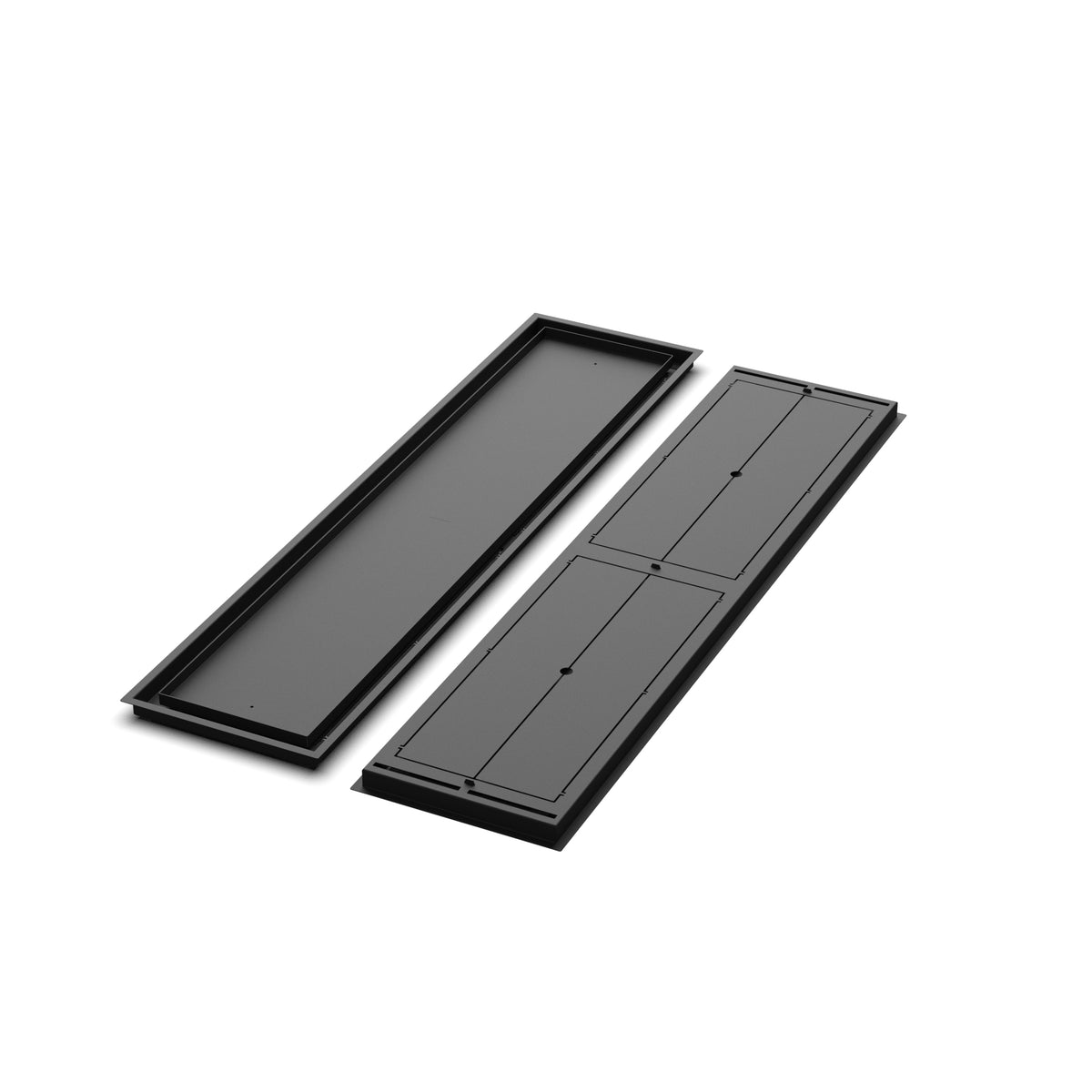 12x52 Classic floor register, front and back views side by side