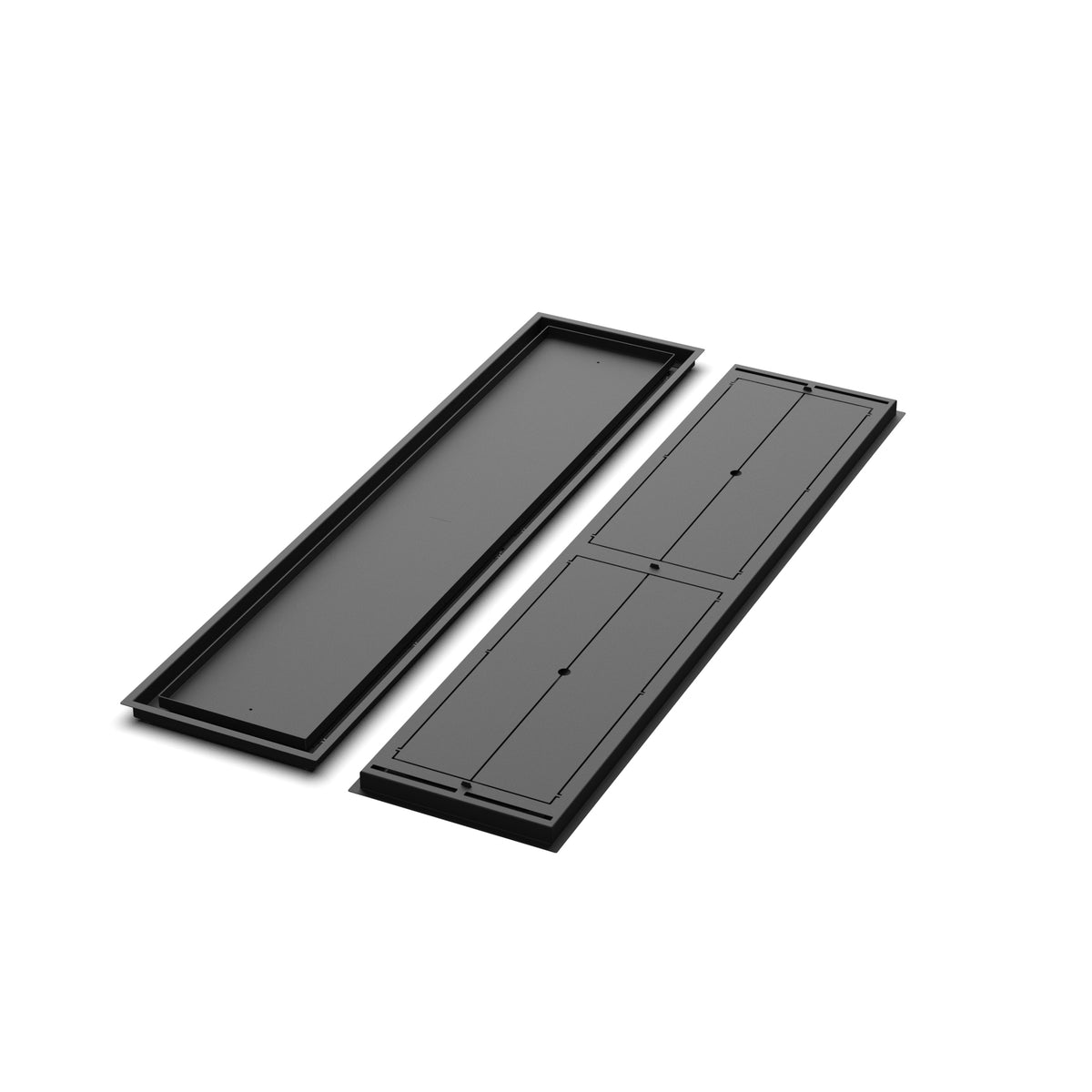 12x53 Classic floor register, front and back views side by side