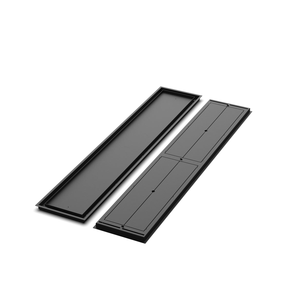 12x64 Classic floor register, front and back views side by side