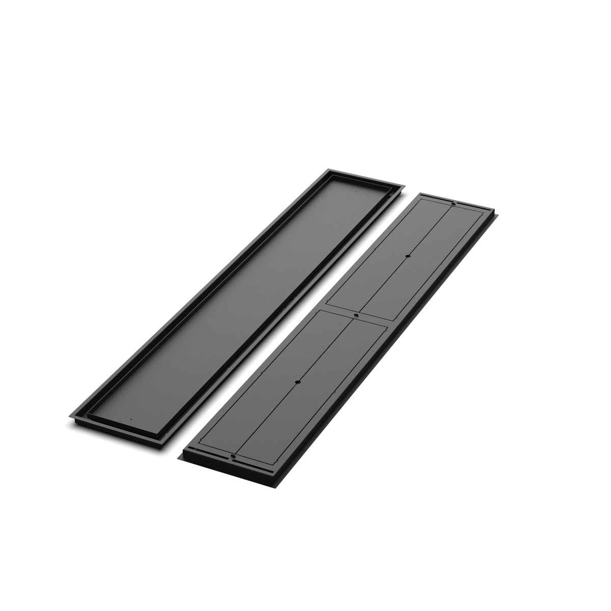 12x71 Classic floor register, front and back views side by side
