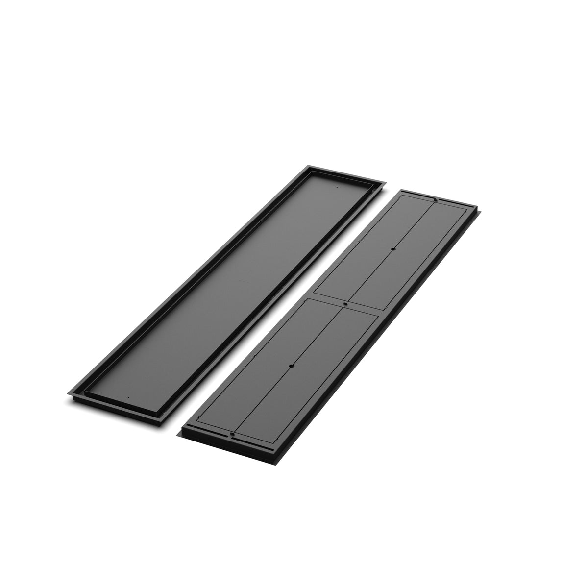 13x70 Classic floor register, front and back views side by side