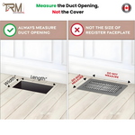 4x10 - Breeze Model - Drop-in Air Vent, Floor-Matching, All Metal, Air Vent Cover