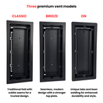 4x35 Classic Drop-in Air Vent, Flush Floor-Matching, All Metal, Floor Vent Cover (35x4)