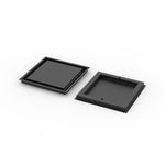 14x14 ZenFlow floor register, front and back view