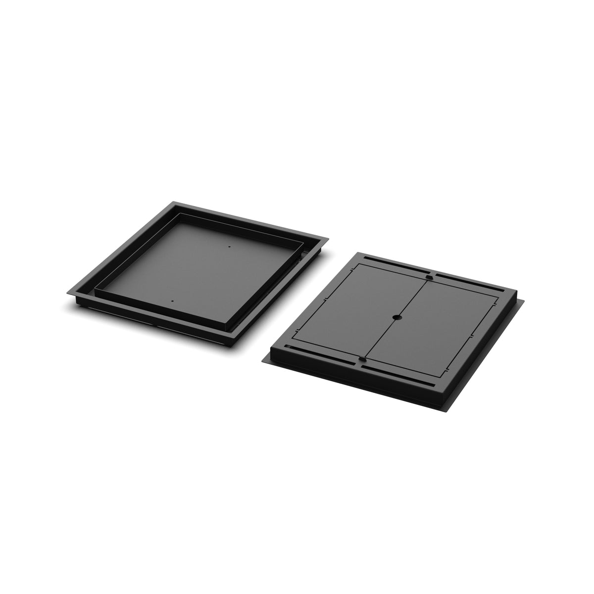 14x16 Classic floor register, front and back views side by side