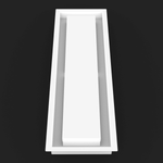 14x25 ZENƒLOW Drop - in Air Vent, Flush Floor - Matching, All Metal, Floor Vent Cover (25x14) - TRM Metal Products