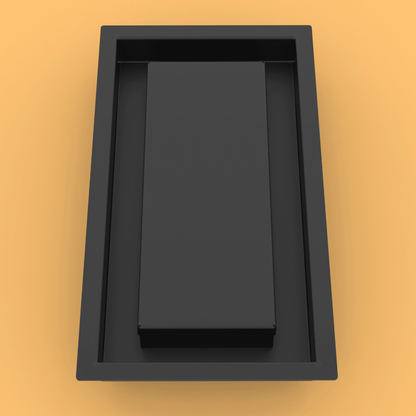 14x25 ZENƒLOW Drop - in Air Vent, Flush Floor - Matching, All Metal, Floor Vent Cover (25x14) - TRM Metal Products