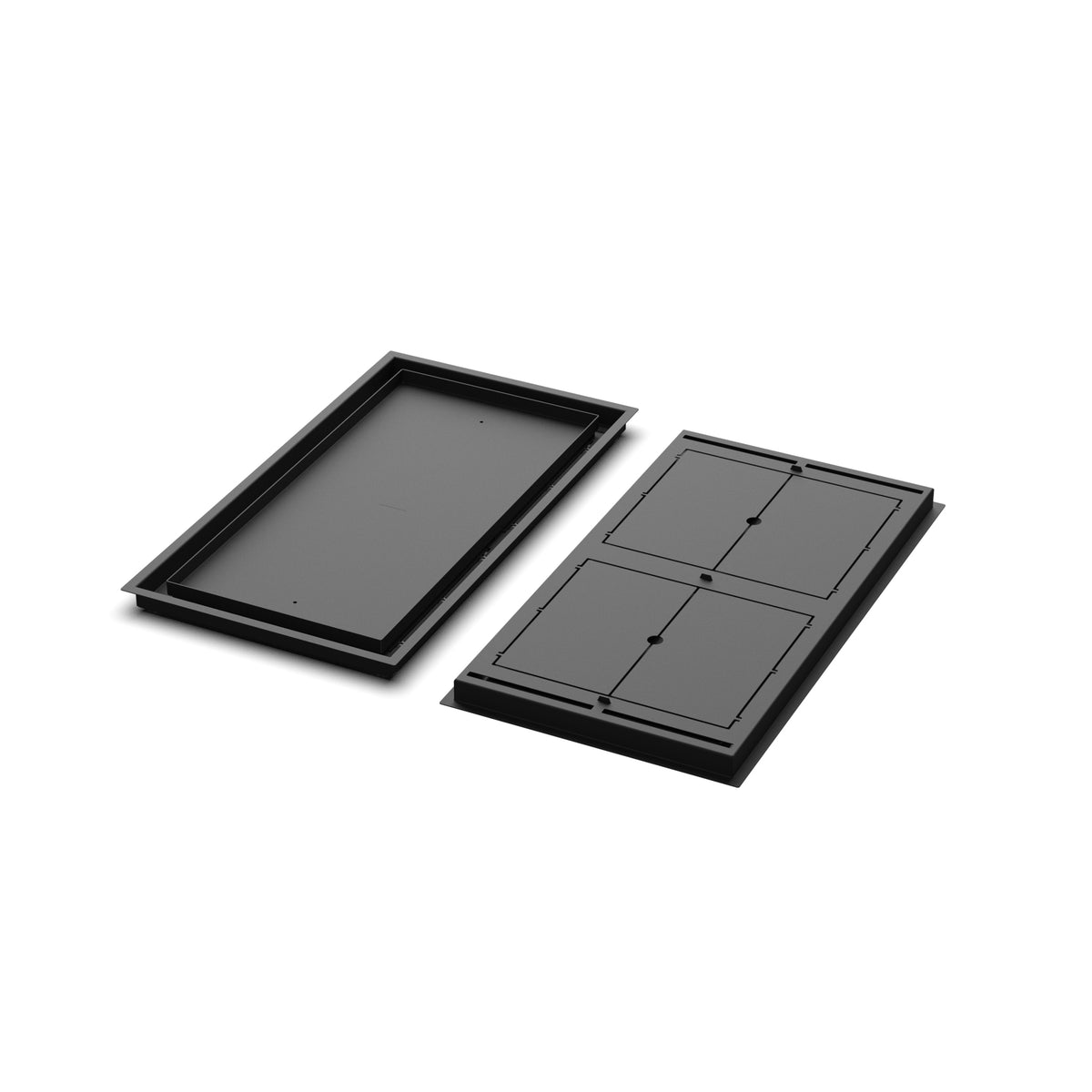 14x26 Classic floor register, front and back views side by side
