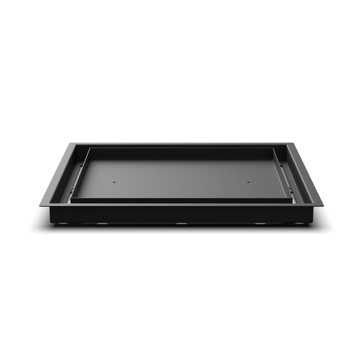 15x15 Classic floor register, side profile view