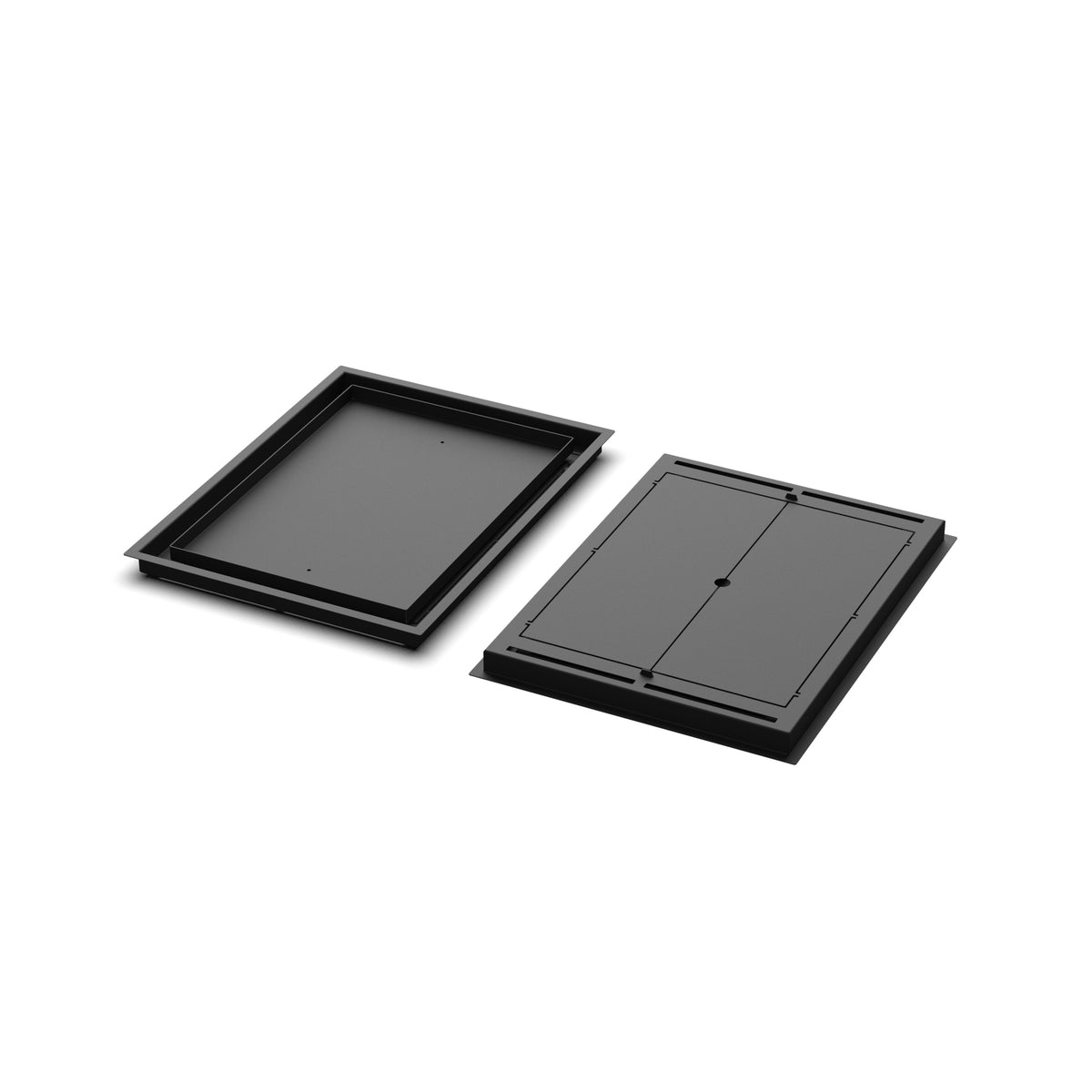 15x20 Classic floor register, front and back views side by side