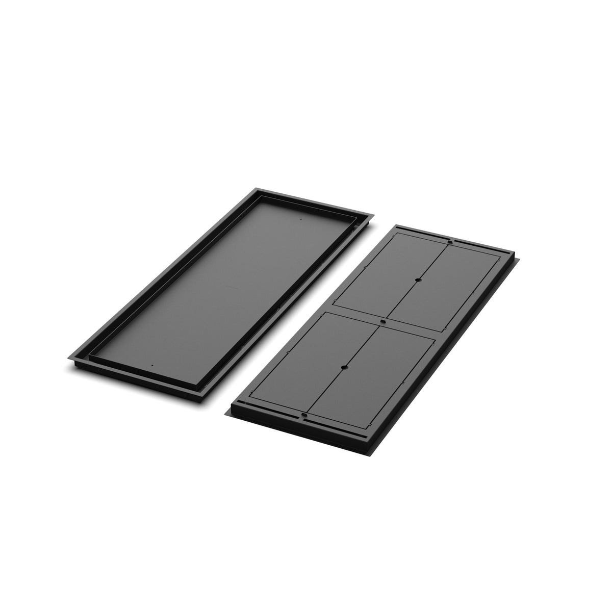 15x41 Classic floor register, front and back views side by side