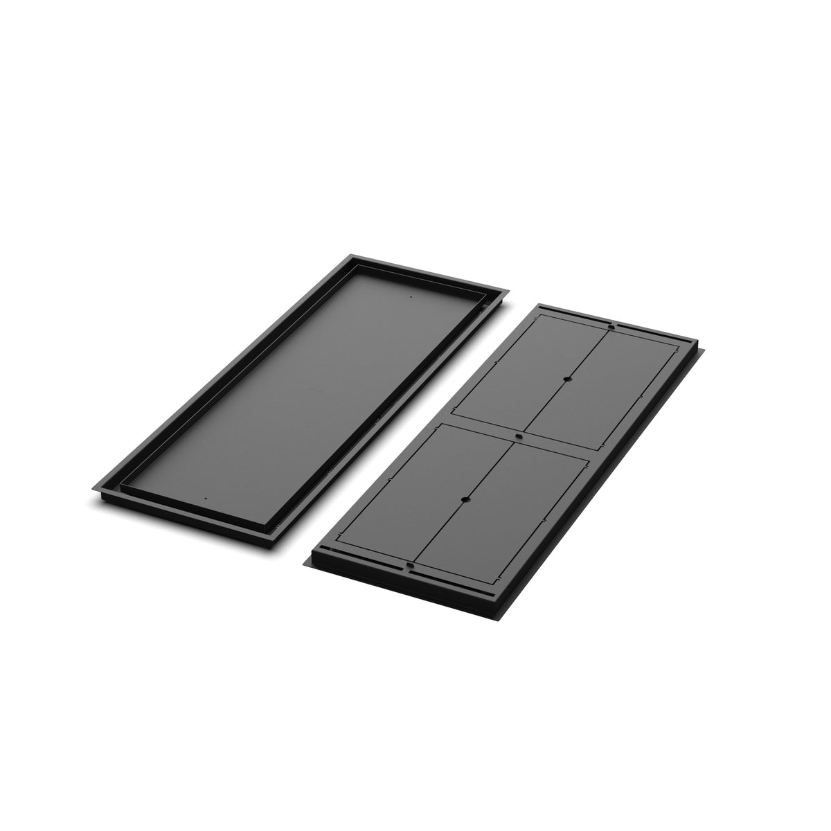 15x42 Classic floor register, front and back views side by side