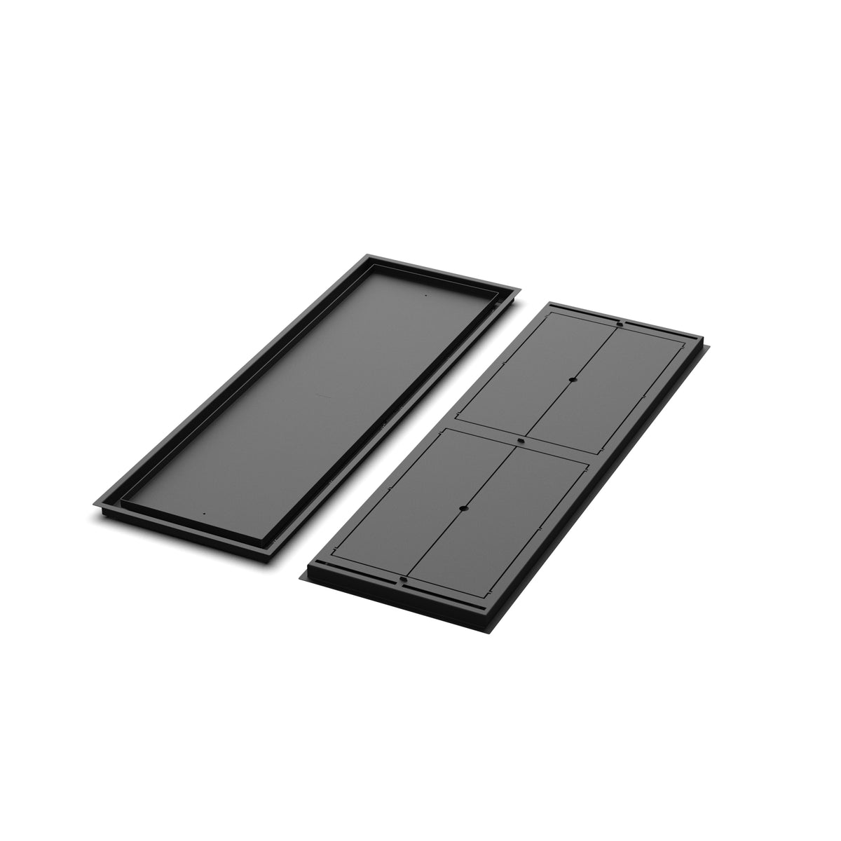 15x46 Classic floor register, front and back views side by side