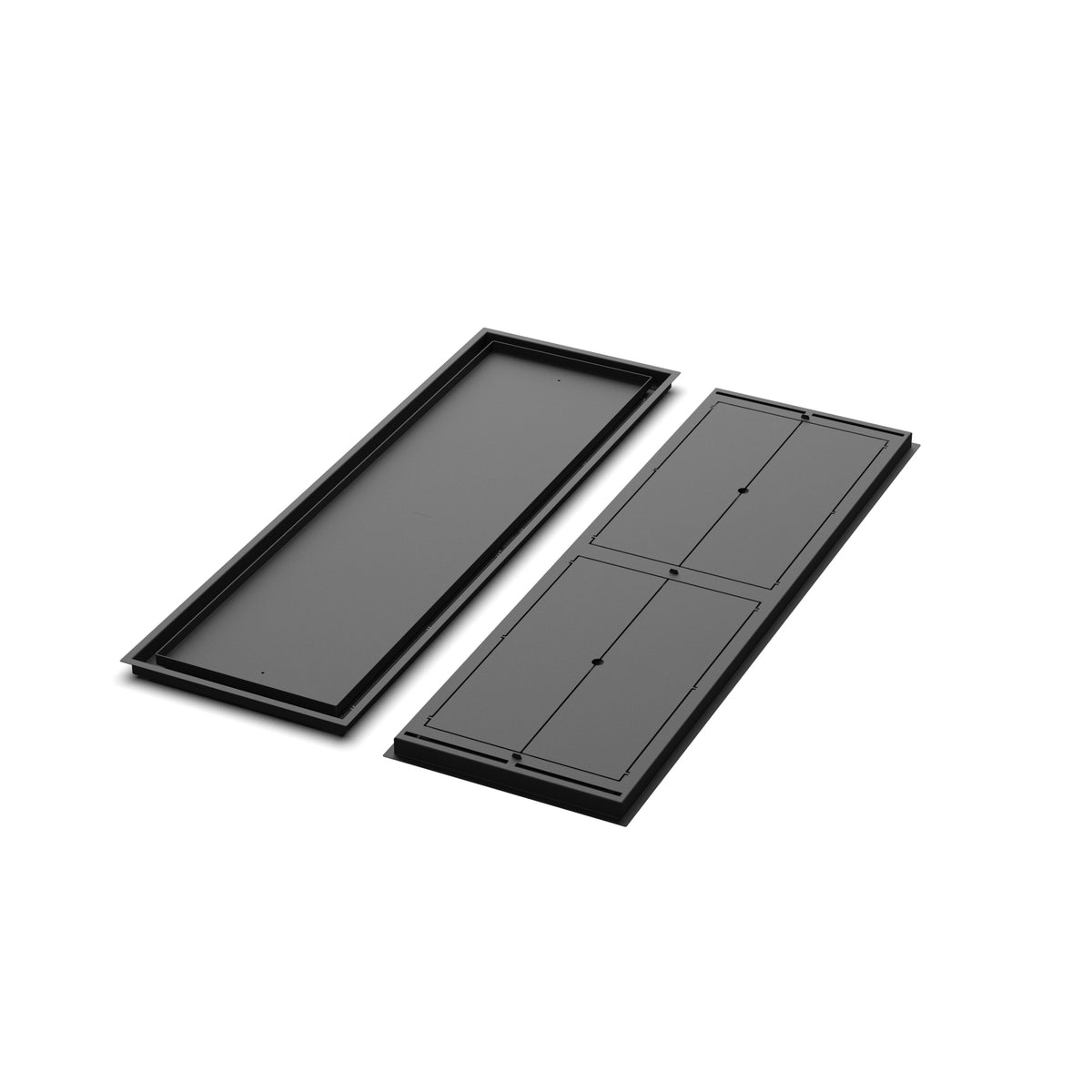 15x48 Classic floor register, front and back views side by side