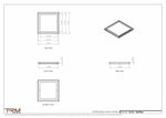 16x16 ZenFlow floor register, dimensions drawing