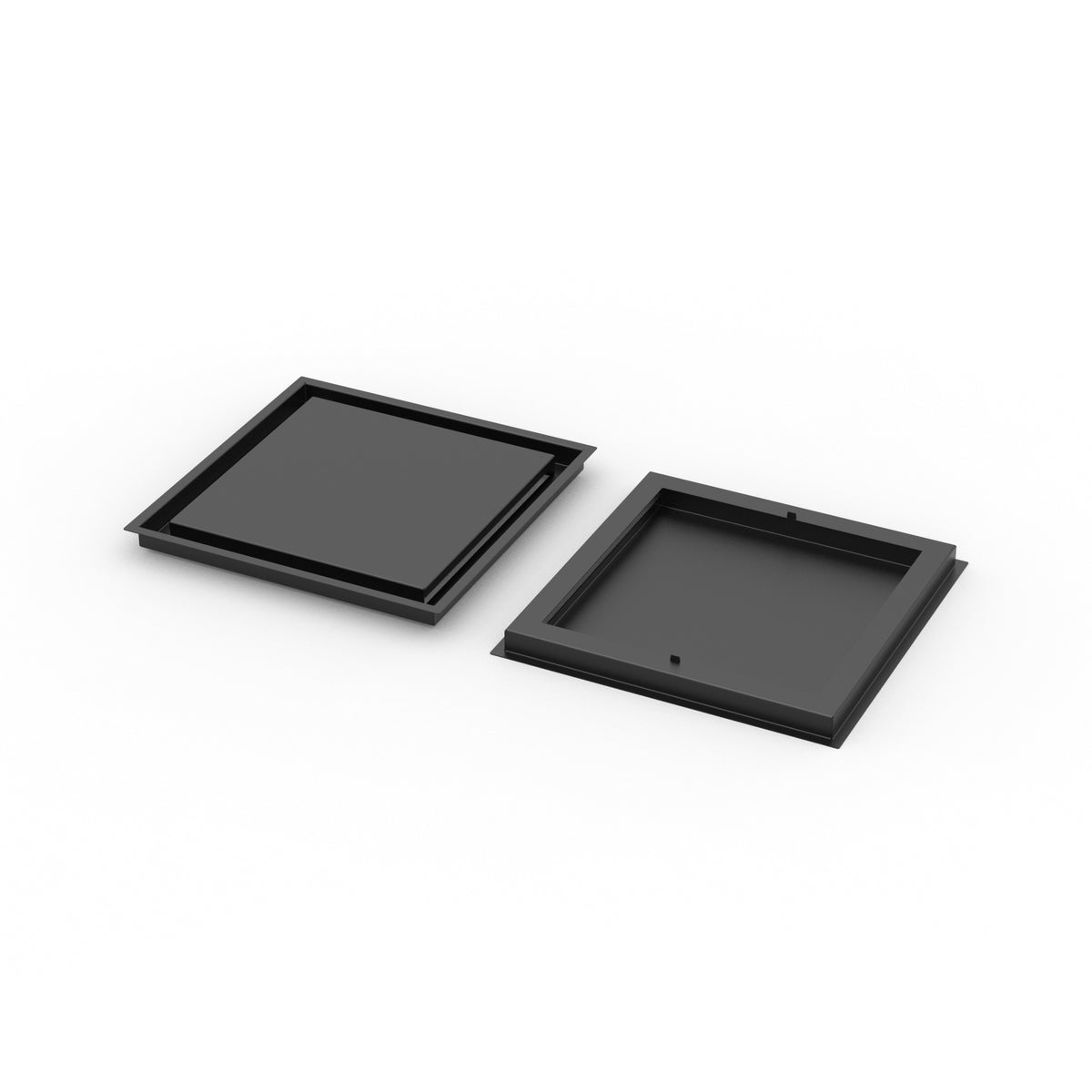 16x16 ZenFlow floor register, front and back view