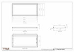 16x33.5 - Wall Vent - Modern Vent Cover - Return Air Vent - TRM Metal 33.5x16 - TRM Metal Products