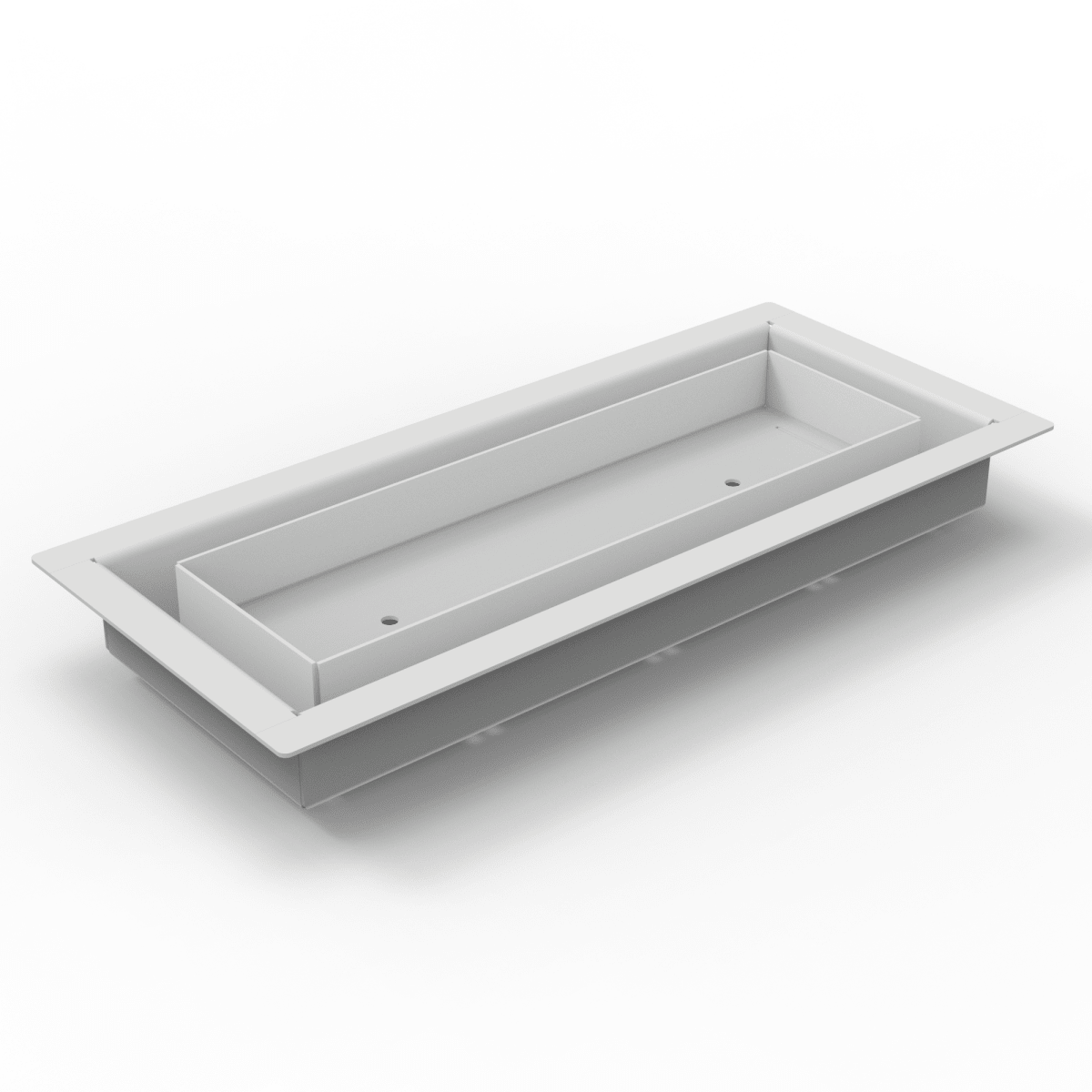 17x10.25 - Classic Drop - in Air Vent, Flush Floor - Matching, All Metal, Floor Vent Cover - TRM Metal 10.25x17 - TRM Metal Products