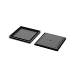 17x17 Classic floor register, front and back views side by side