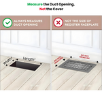 4x59 Classic Drop-in Air Vent, Flush Floor-Matching, All Metal, Floor Vent Cover (59x4)