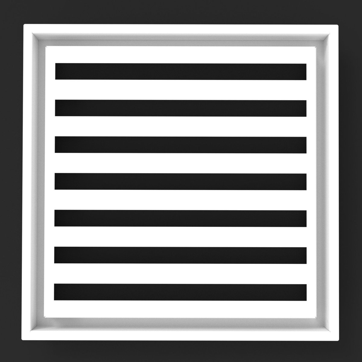 18x18 Intense-Air Wall Vent Cover - High-Airflow Linear Bar Steel Grille - TRM Metal Products