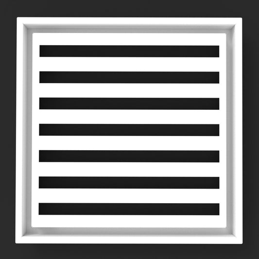 18x18 Intense-Air Wall Vent Cover - High-Airflow Linear Bar Steel Grille - TRM Metal Products