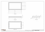 18x32.5 - Wall Vent - Modern Vent Cover - Return Air Vent - TRM Metal 32.5x18 - TRM Metal Products