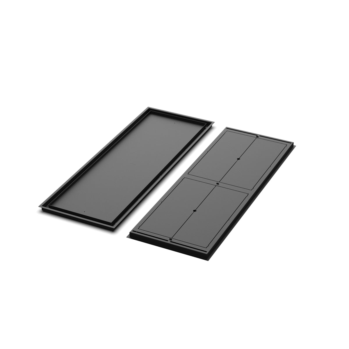 18x51 Classic floor register, front and back views side by side