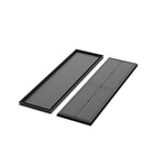18x64 Classic floor register, front and back views side by side