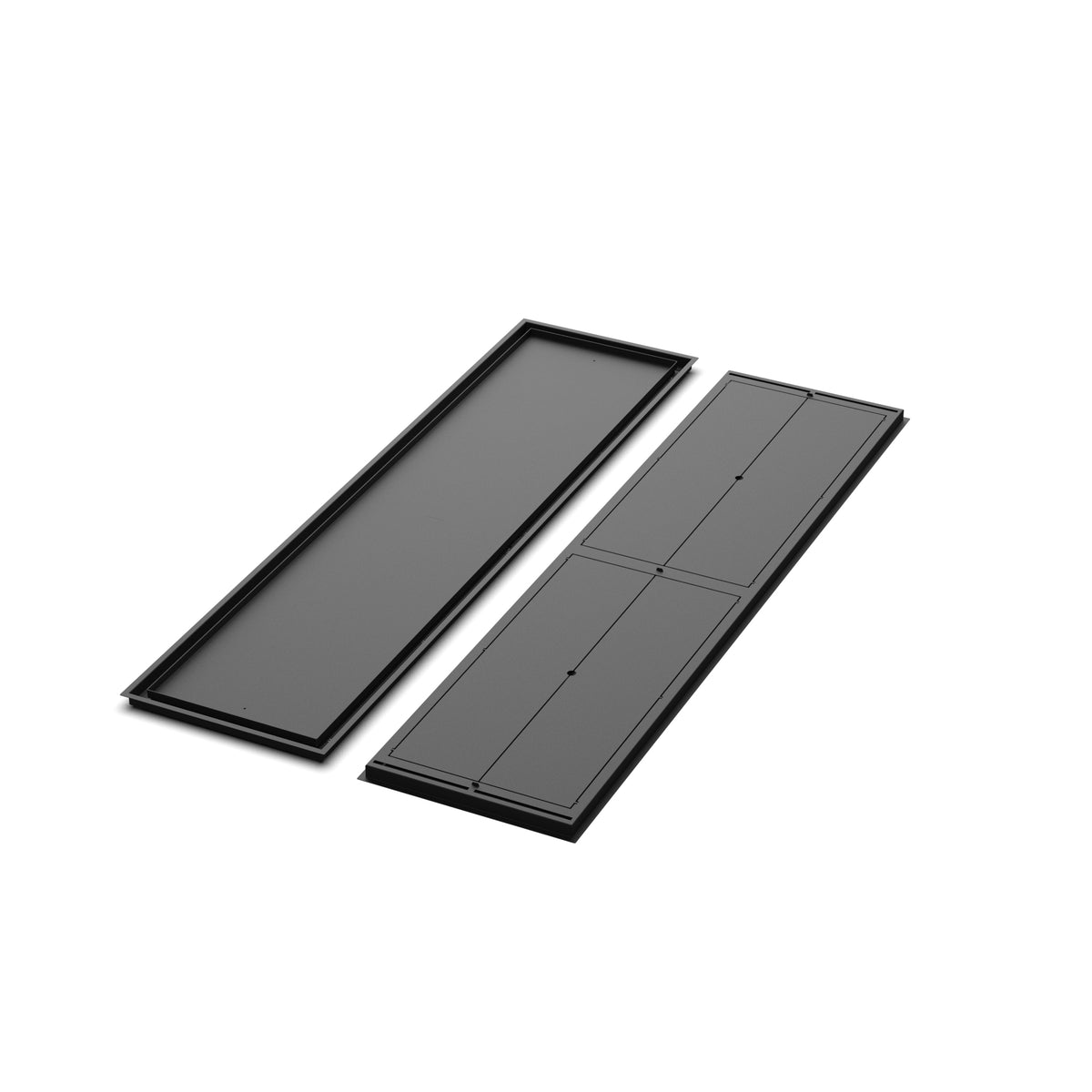 18x72 Classic floor register, front and back views side by side