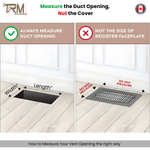 19x5.25 - Classic Drop - in Air Vent, Flush Floor - Matching, All Metal, Floor Vent Cover - TRM Metal 5.25x19 - TRM Metal Products