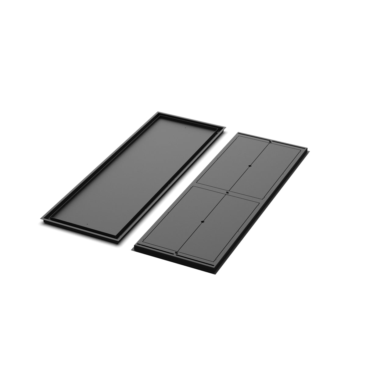 19x56 Classic floor register, front and back views side by side