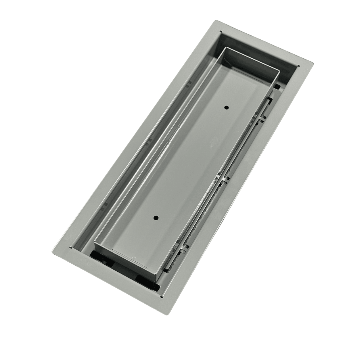 19x6.25 - Classic Drop - in Air Vent, Flush Floor - Matching, All Metal, Floor Vent Cover - TRM Metal 6.25x19 - TRM Metal Products
