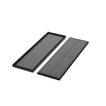 19x64 Classic floor register, front and back views side by side