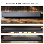 8x72 - Vent - Modern Vent Cover - Air Vent - TRM Metal