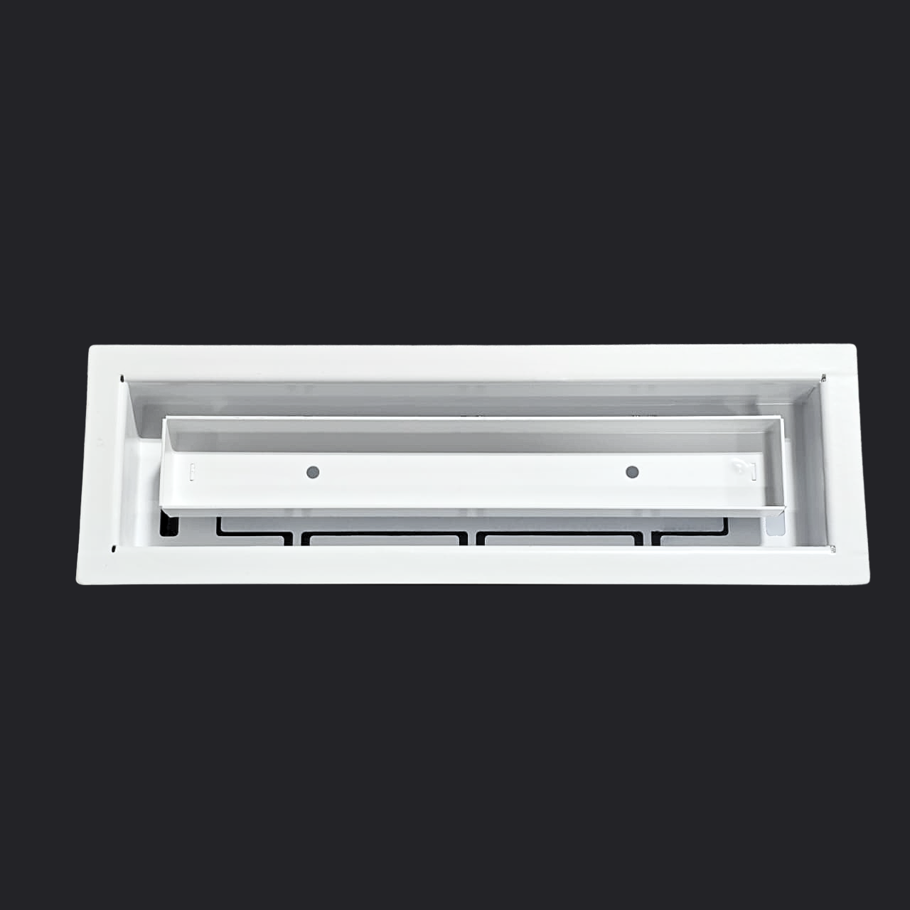 2.5x10 Classic Drop-in Air Vent, Flush Floor-Matching, All Metal, Floor Vent Cover (10x2.5)