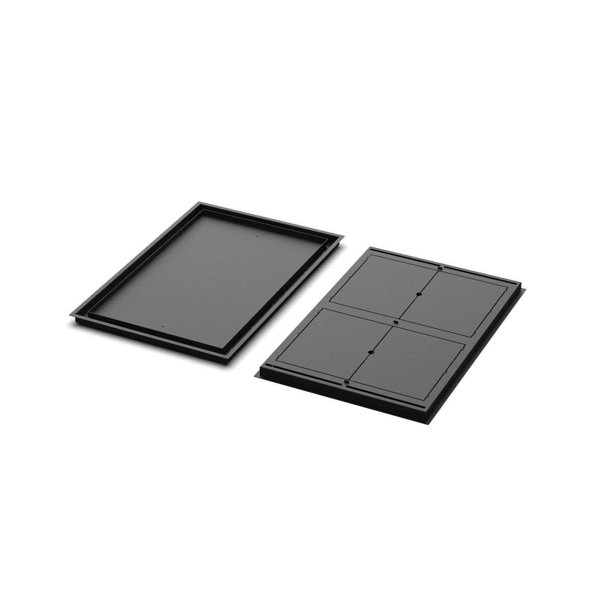 20x30 Classic floor register, front and back views side by side