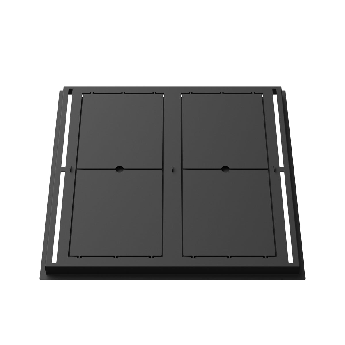 21x21 Classic floor register, back view
