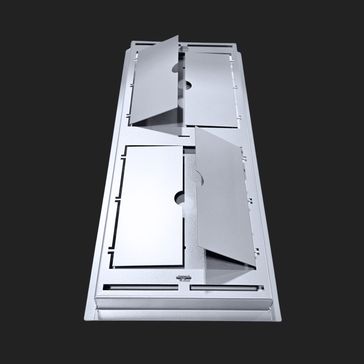 21x57.25 - Classic Drop - in Air Vent, Flush Floor - Matching, All Metal, Floor Vent Cover - TRM Metal 57.25x21 - TRM Metal Products