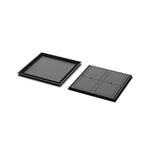 22x22 Classic floor register, front and back views side by side