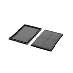 22x35 Classic floor register, front and back views side by side