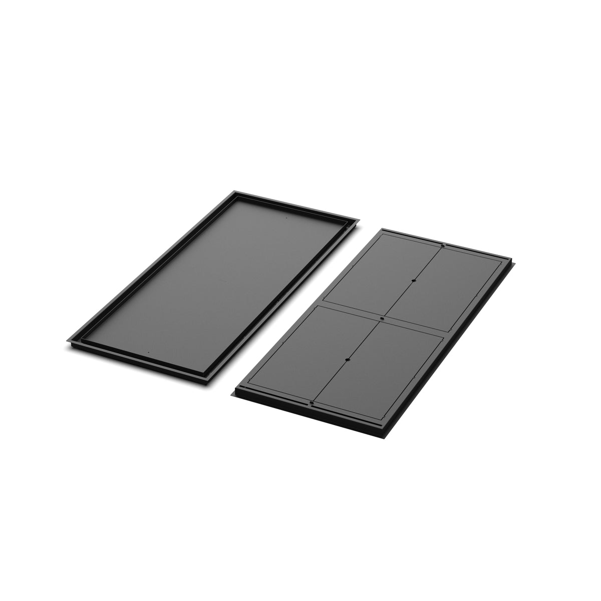23x52 Classic floor register, front and back views side by side