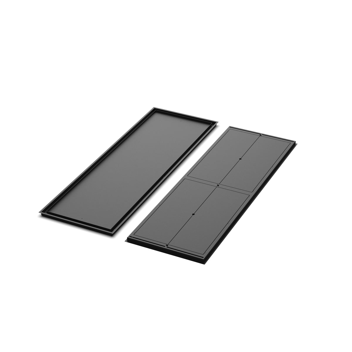 23x70 Classic floor register, front and back views side by side