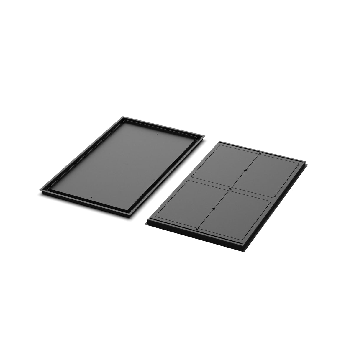 24x41 Classic floor register, front and back views side by side