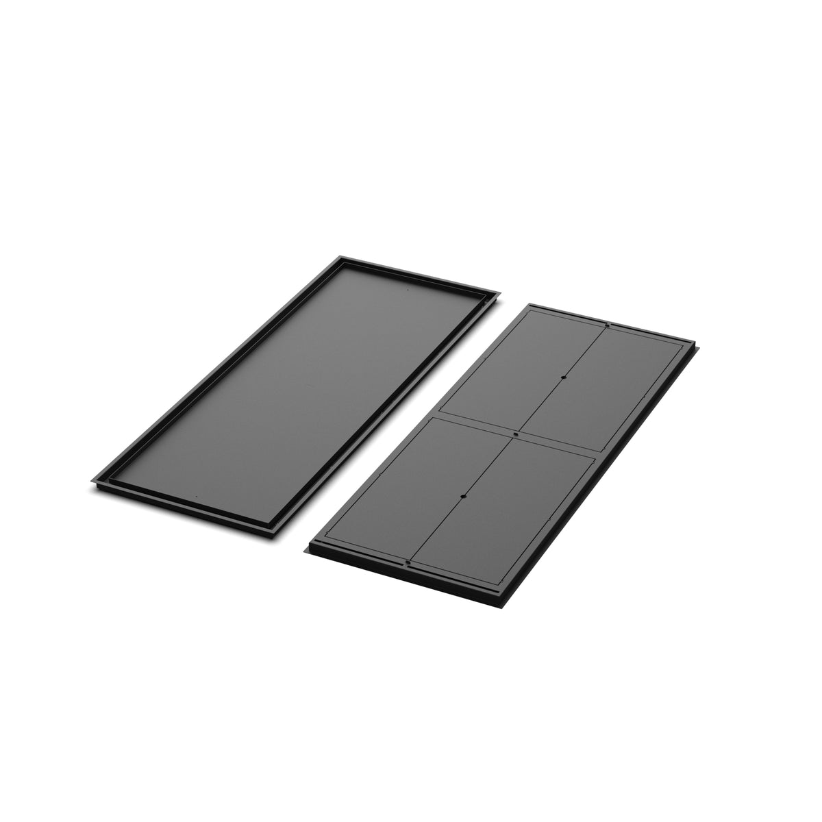 24x63 Classic floor register, front and back views side by side
